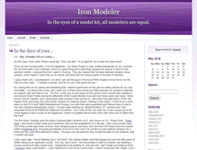 Tablet Screenshot of ironmodeler.com